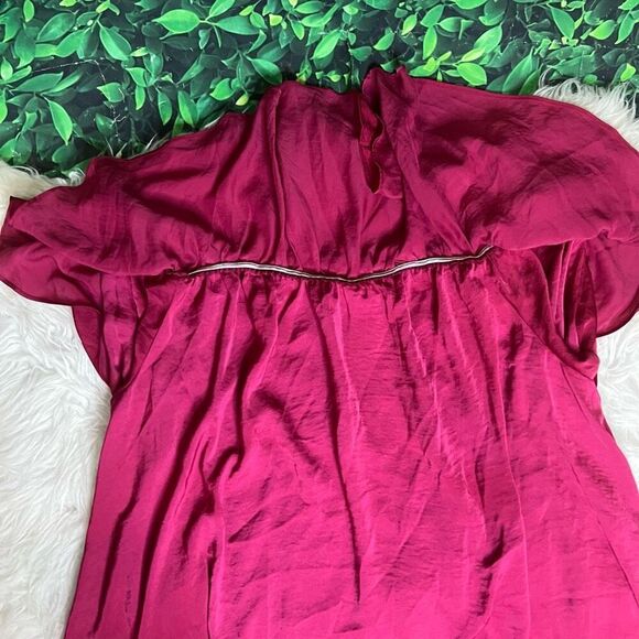 Massey’s pink fuchsia plus size top blouse 3X - Picture 3 of 7
